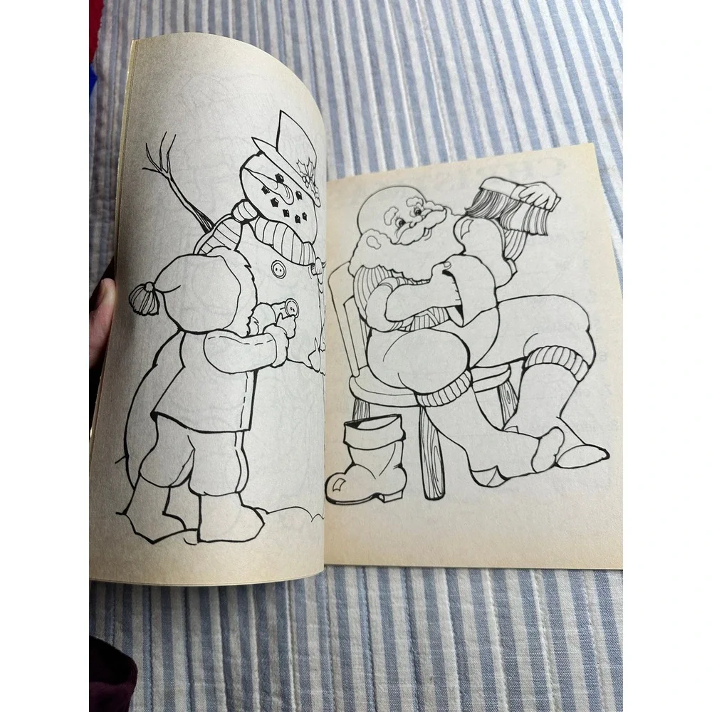 Vintage 1995 Landoll's Christmas Coloring‎ and Activity Book Santa Elves Unused